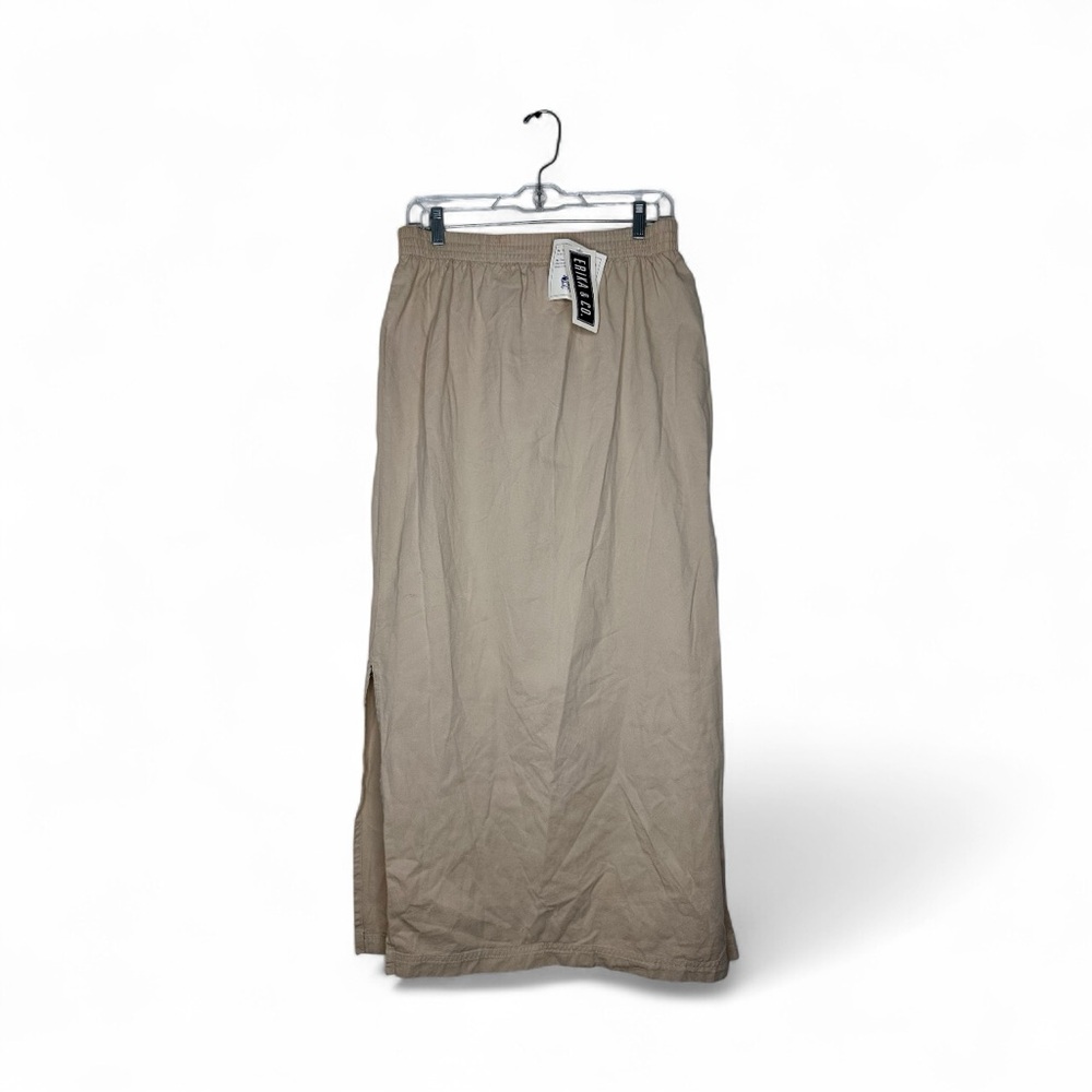 Elegant Beige Maxi Skirt